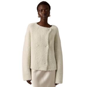 J.CREW COLLECTION Women's Oversized Double-Faced Wool-Blend Jacket Size XXS
